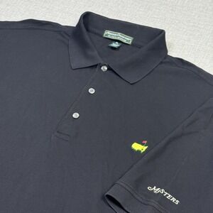 Masters Collection Golf Polo Shirt Mens XL Black Short Sleeve 100% Pima Cotton